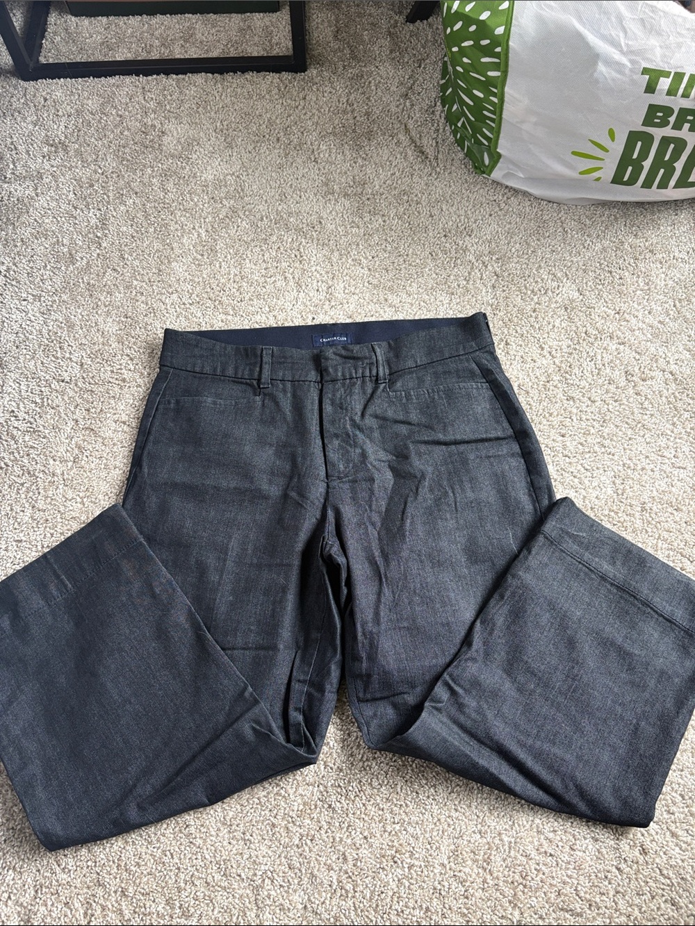 Charter Club Black Straight Dress Pants